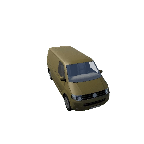 Lowpoly Van_yellow2